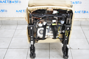 Водительское сидение Toyota Highlander 14-19 с airbag, кожа беж, электро, с вентиляцией, потерто