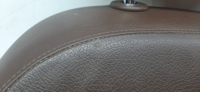 Водительское сидение Audi Q5 8R 09-17 с airbag, электро, кожа коричневая, потертости на коже