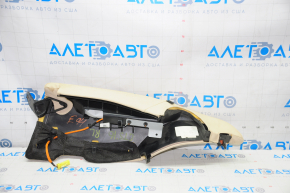 Подушка безпеки airbag сидіння задня ліва Cadillac CTS 14- шкіра беж, зламана фішка, прим'ята, під хімчистку