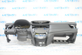 Торпедо передня панель c AIRBAG Nissan Rogue 14-20 чорний, подряпини
