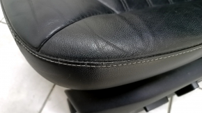 Водійське сидіння Ford Fusion mk5 17-20 з airbag, шкіра чорна, електро, підігрів, потрісканий