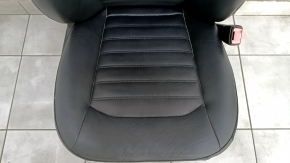 Пасажирське сидіння Ford Fusion mk5 17-20 з airbag, шкіра чорна, електро, підігрів