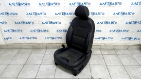 Водительское сидение Kia Niro 17-22 HEV, PHEV без airbag, комбинированное, черное, электро, подогрев, потерто, царапины на пластике, под чистку