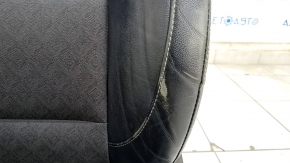 Водительское сидение Kia Niro 17-22 HEV, PHEV без airbag, комбинированное, черное, электро, подогрев, потерто, царапины на пластике, под чистку