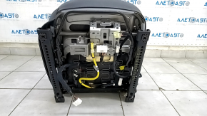 Пассажирское сидение Kia Niro 17-22 HEV, PHEV с airbag, комбинированное, черное, механическое, подогрев, царапины на пластике, под чистку