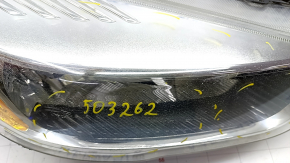 Фара передняя правая голая Ford Escape MK3 17-19 рест галоген светлая, паутина, песок
