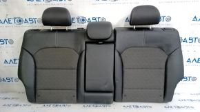 Задний ряд сидений 2 ряд Kia Niro 17-19 HEV комбинированный черный, верхняя часть, под химчистку