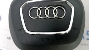 Подушка безпеки airbag в кермо водійська Audi Q5 80A 18- чорна, поліз хром