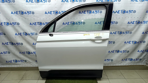 Двері в зборі передня ліва VW Tiguan 18- keyless, білий LC9A, тичка