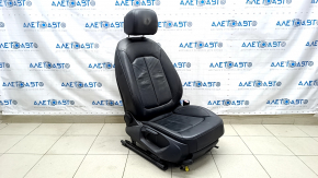 Пасажирське сидіння Audi A3 8V 15-20 4d, 5d, без airbag, шкіра, чорне, механічне, під хімчистку