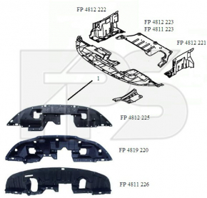 Защита арки боковая передняя левая Mitsubishi Outlander Sport ASX 10- новый неоригинал