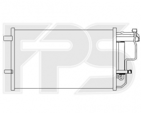 Радіатор кондиціонера конденсер Mazda3 MPS 09-13 новий неоригінал
