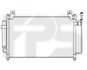 Радиатор кондиционера конденсер Mazda CX-7 06-09 новый неоригинал