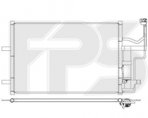Радиатор кондиционера конденсер Mazda3 2.3 03-08 новый неоригинал