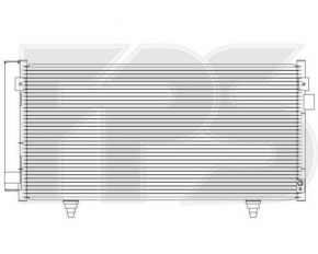 Радиатор кондиционера конденсер Subaru XV Crosstrek 13-17 новый неоригинал