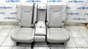 Задний ряд сидений 2 ряд Lexus RX350 RX450h 10-15 с airbag, кожа серое, без подголовников