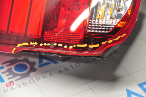 Ліхтар зовнішній крило правий Mitsubishi Outlander 16-21 usa рест, обламана кромка