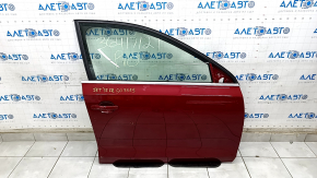 Двері в зборі передня права VW Jetta 11-18 USA червоний LA3Q, тички, вм'ятина