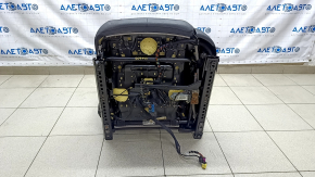 Водійське сидіння VW Passat b8 16-19 USA без airbag, електро, шкіра чорна, топляк не працює електрика, під хімчистку