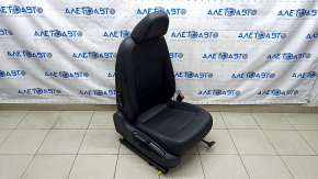 Пассажирское сидение VW Passat b8 16-19 USA с airbag, механическое, кожа черная, топляк, под химчистку