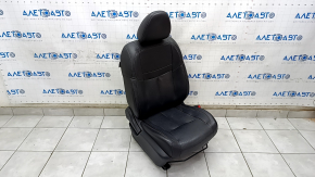 Пассажирское сидение Nissan Rogue 14-20 с airbag, механич, кожа черное, с подогревом