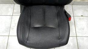 Пасажирське сидіння Nissan Rogue 14-20 з airbag, механіч, шкіра чорне, з підігрівом