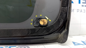 Форточка глухое стекло задняя левая Toyota Venza 21- хром, сломаны направляйки
