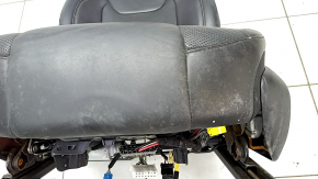 Сидіння водія Jeep Cherokee KL 19- з airbag, шкіра чорне, електро, топляк, не робоча електрика, під хімчистку
