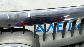Решетка радиатора grill Lexus RX400h 06-09 с эмблемой, полез хром, песок