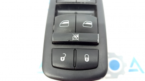 Управление стеклоподъемником передним левым Dodge Durango 14-15 черн, 2 авто, потерты кнопки