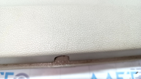 Обшивка двери карточка передняя левая Ford C-max MK2 13-18 бежевая, под химчистку, вмятины, царапины