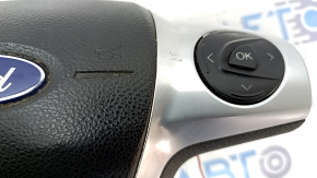 Подушка безпеки airbag в кермо водійська Ford C-max MK2 13-18 черн, з кнопками, тичка