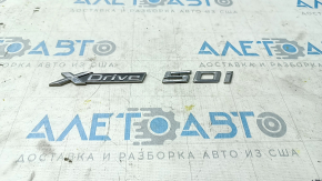 Эмблема надпись Xdrive50i двери передняя левая BMW X5 F15 14-18