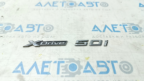 Эмблема надпись Xdrive50i двери передняя правая BMW X5 F15 14-18