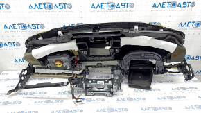 Торпедо передня панель AIRBAG Lexus ES300h ES350 13-18 чорна з бежевими накладками, під чищення