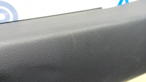 Обшивка дверей картка задня права Lexus ES300h ES350 13-18 бежева з чорною вставкою шкіра, підлокітник шкіра, молдинг під дерево, підірваний підлокітник, під хімчистку