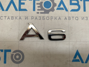 Емблема напис A6 кришки багажника Audi A6 C7 12-18