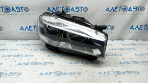 Фара передняя правая в сборе BMW X5 F15 14-18 LED адаптив, с креплениями, песок