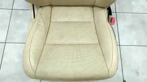 Пасажирське сидіння Lexus ES300h ES350 13-18 з airbag, електро, шкіра беж, підігрів, вентиляція, потерто, подряпини на спинці