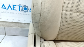 Пассажирское сидение Lexus ES300h ES350 13-18 с airbag, электро, кожа беж, подогрев, вентиляция, потерто, царапины на спинке