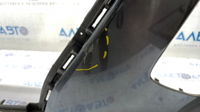 Бампер передний голый верхняя часть Hyundai Kona 18-21 1.6, 2.0 графит YG7, царапины, тычки, надломаны крепления