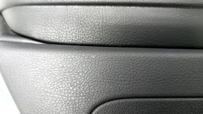 Обшивка дверей картка задня ліва VW CC 08-17 чорна з чорною вставкою шкіра, підлокітник шкіра, сірий молдинг, подряпина