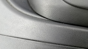 Обшивка двери карточка задняя правая VW CC 08-17 черная с черной вставкой кожа, подлокотник кожа, серый молдинг, царапина