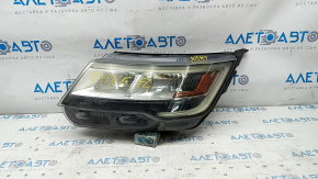 Фара передняя левая в сборе Ford Explorer 16-19 галоген + LED, светлая, под полировку