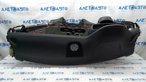 Торпедо передняя панель с AIRBAG BMW X5 F15 14-18 кожа черная Dakota, без проекции, царапины