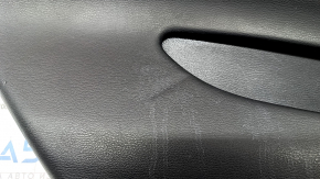 Обшивка двери карточка задняя левая BMW X5 F15 14-18 кожа черная Dakota без шторки, царапины, надрывы, примятость