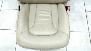 Пасажирське сидіння Audi Q7 4L 10-15 з airbag, електро, підігрів, бежева шкіра, подряпини на пластиці, відклеєна спинка