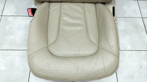 Водительское сидение Audi Q7 4L 10-15 с airbag, электро, подогрев, кожа бежевое, потерто, под чистку