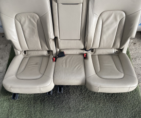 Задний ряд сидений 2 ряд Audi Q7 4L 10-15 кожа беж, царапины