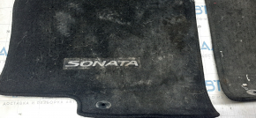 Комплект ковриков салона Hyundai Sonata 11-15 тряпка черный, под чистку